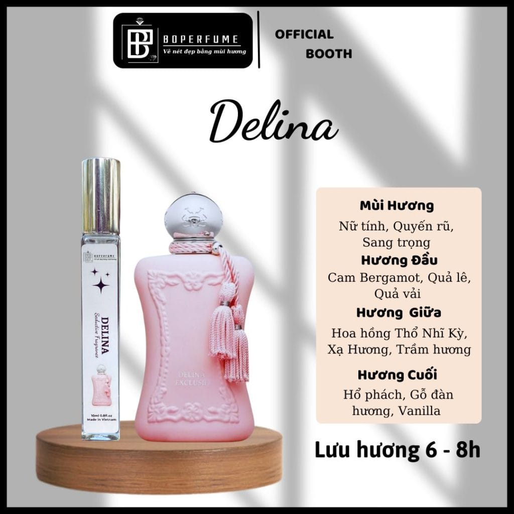 nước hoa Delina hồng